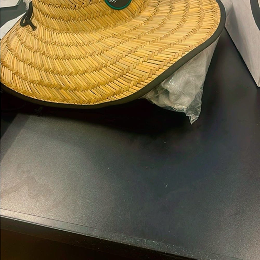 New Era Beige Woven Sun Hat